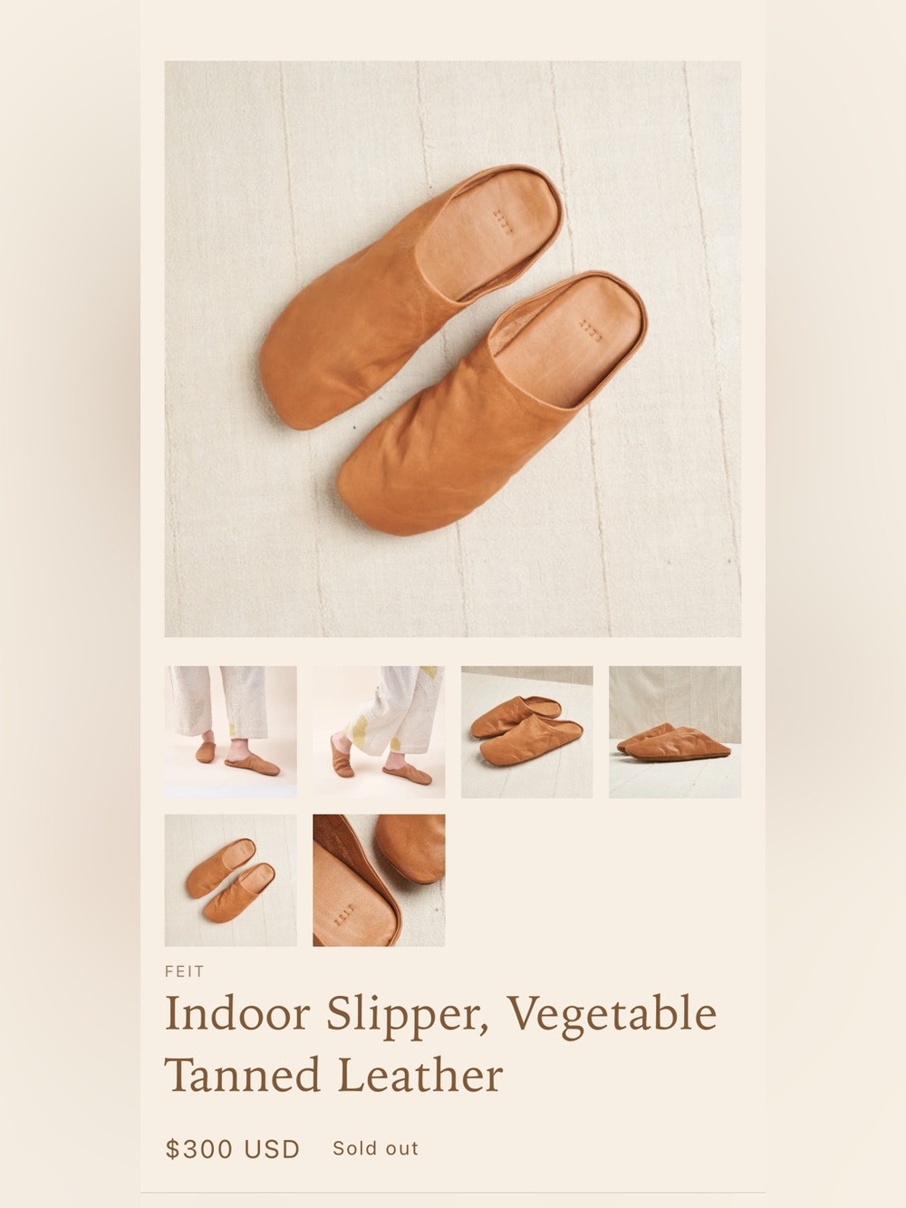 FEIT Minimalist Leather Slippers - Picture 2 of 12